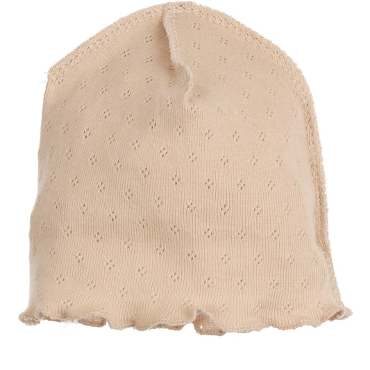 cappellino-per-neonati-colore-beige-tessuto-traforato-senza-risvolto