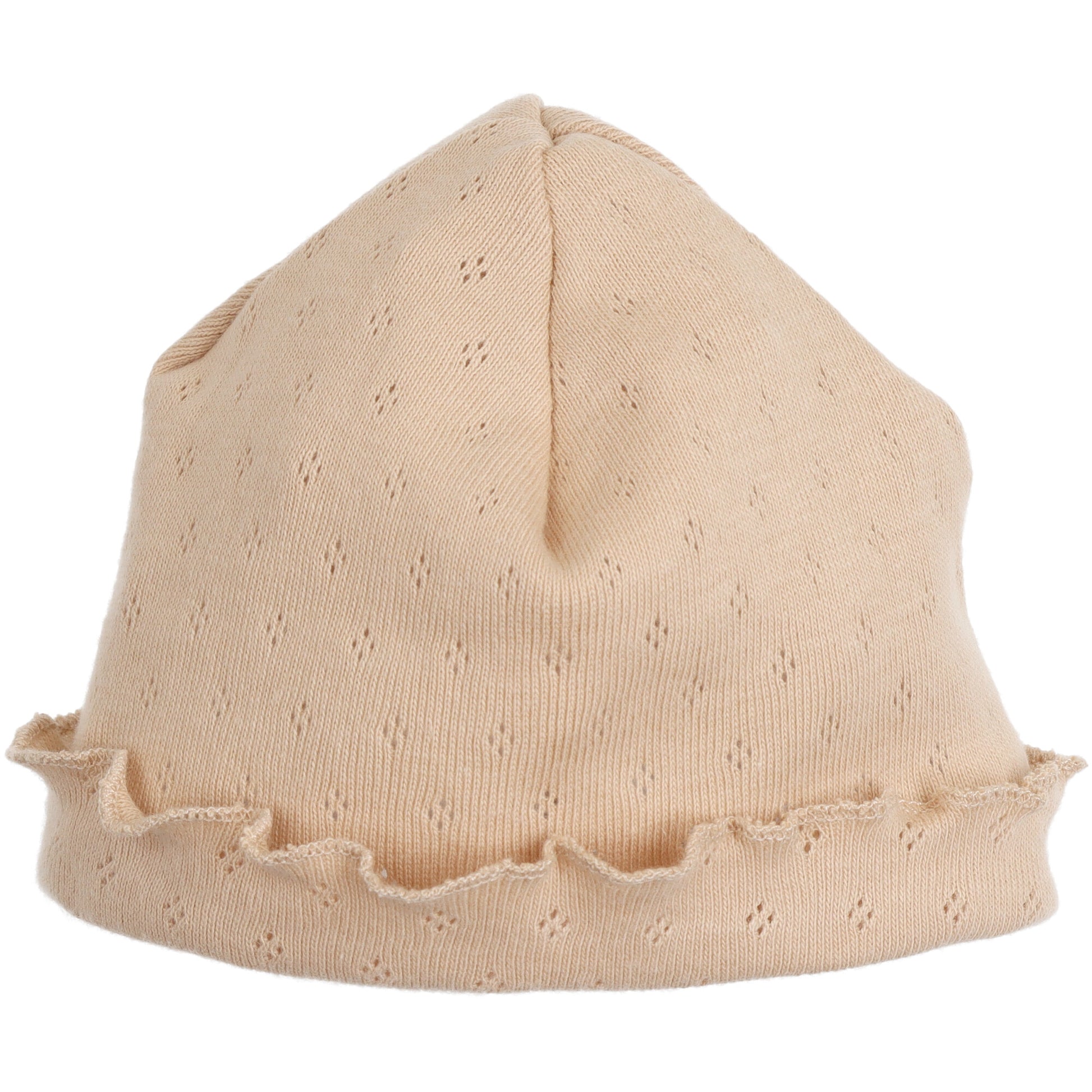 cappello-per-neonati-colore-beige-tessuto-openwork-ideale-per-la-clinica-non-stringe-morbidissimo
